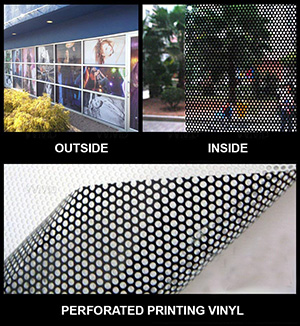 Microperforated vinyl