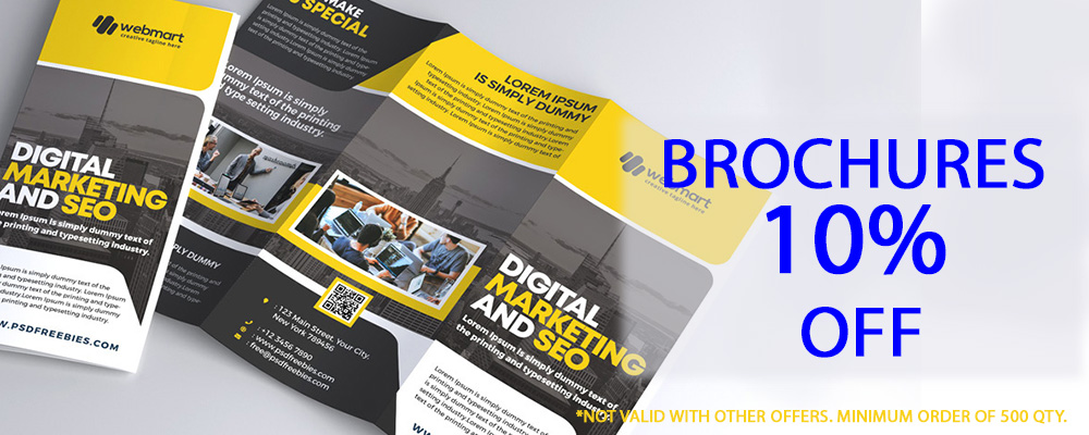 10% off on all brochures
