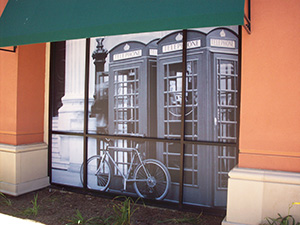 White adhesive vinyl large format
