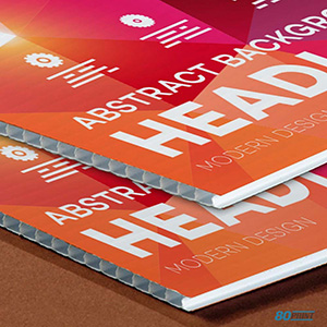 Corrugated plastic signs